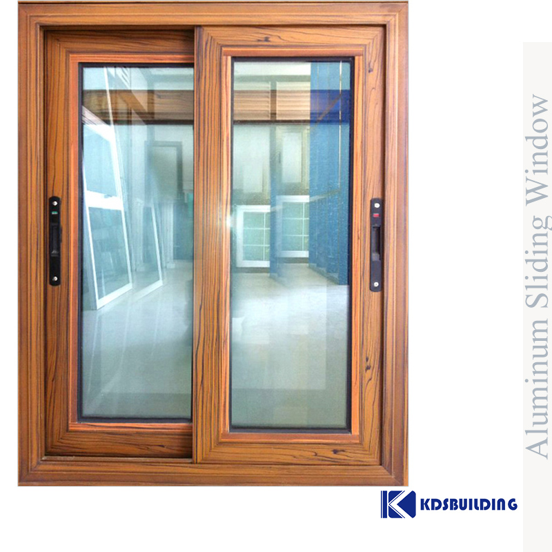 Timber look wood color aluminium window