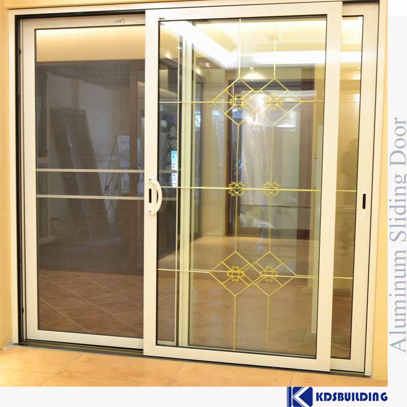 aluminum sliding door with screen