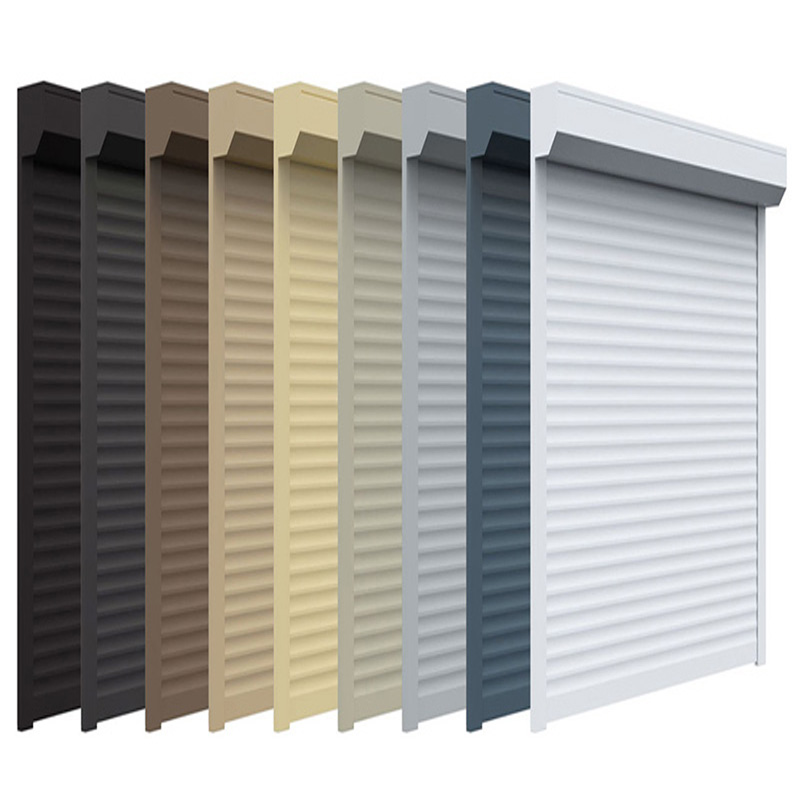 Aluminum alloy frame rolling shutters