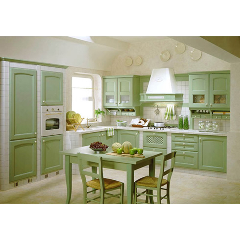 Fashionable and beautiful  pvc kitchen cabinet