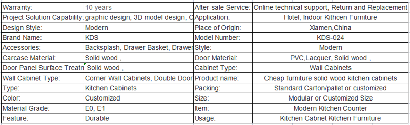 Cheap and high quality solid wood kitchen cabinets