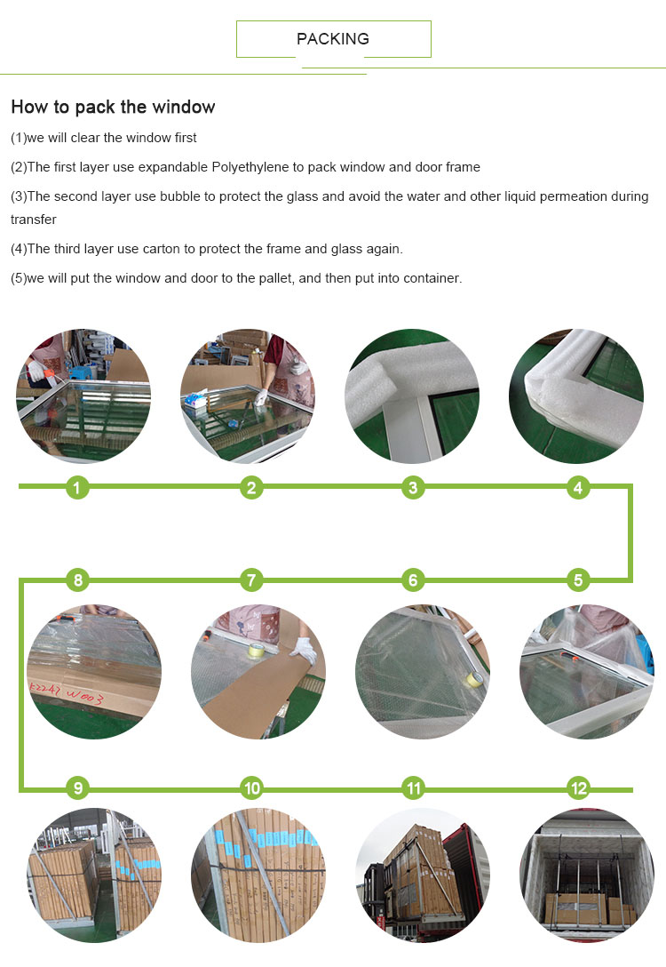 pvc window door packaging picture