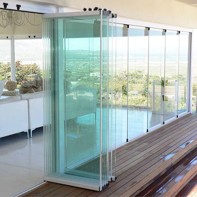 frameless pivot door