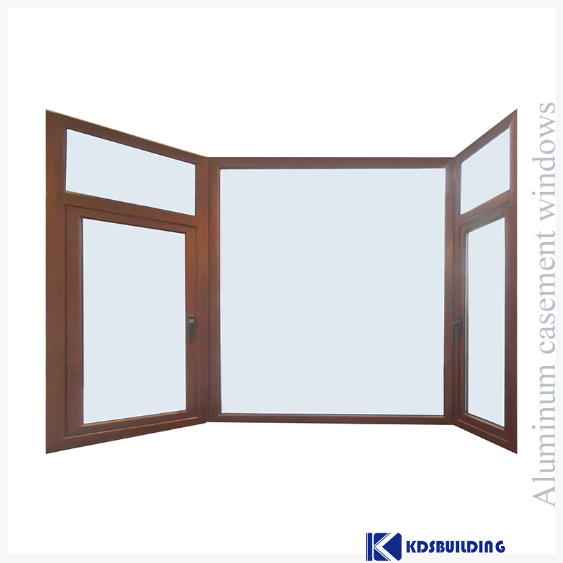 Timber look wood grain color aluminium window