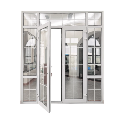 PVC casement door