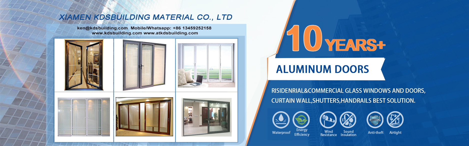 XIAMEN KDSBUILDING MATERIAL CO.,LTD-aluminum door supplier